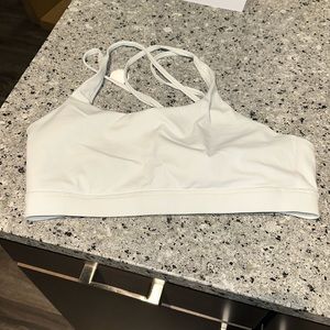 White sports bra